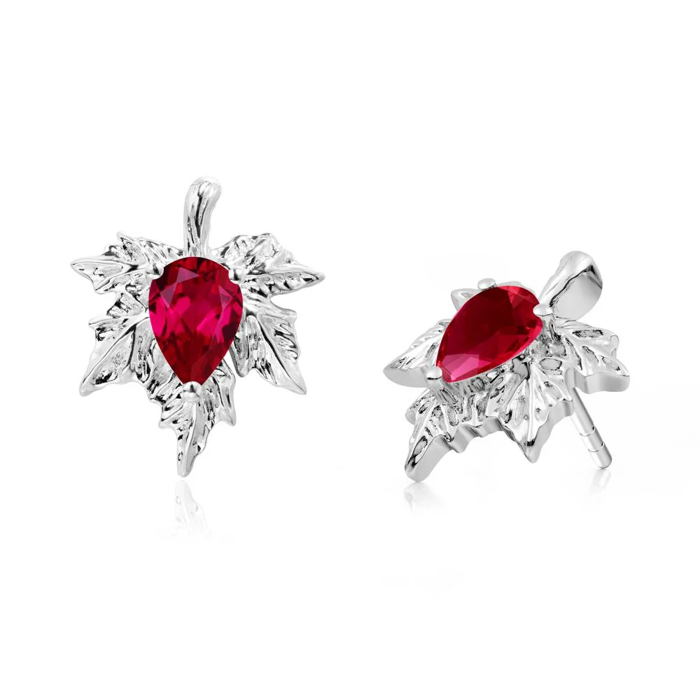 Ruby Maple Stud Earrings - Image 8