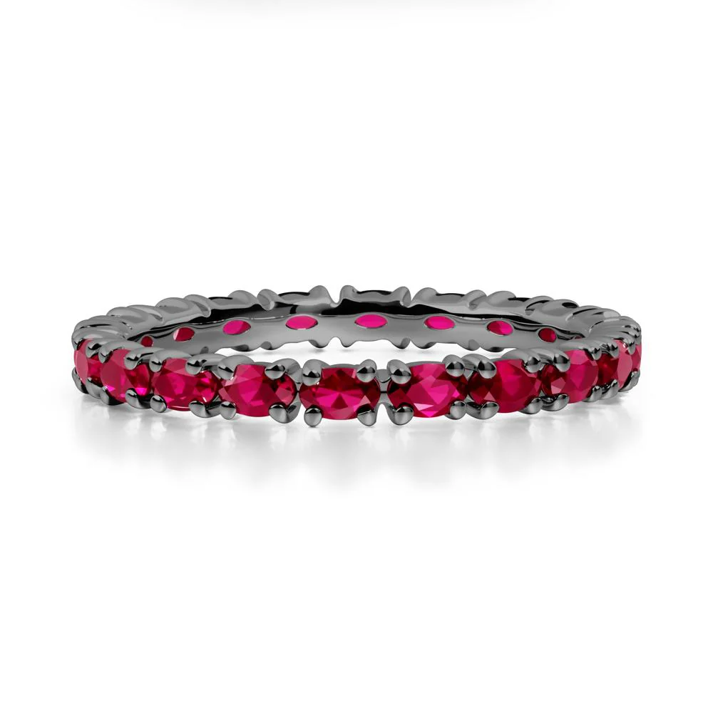 Ruby Oval Eternity Ring - Image 5