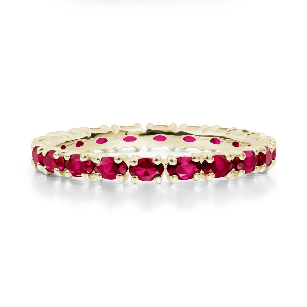 Ruby Oval Eternity Ring - Image 7