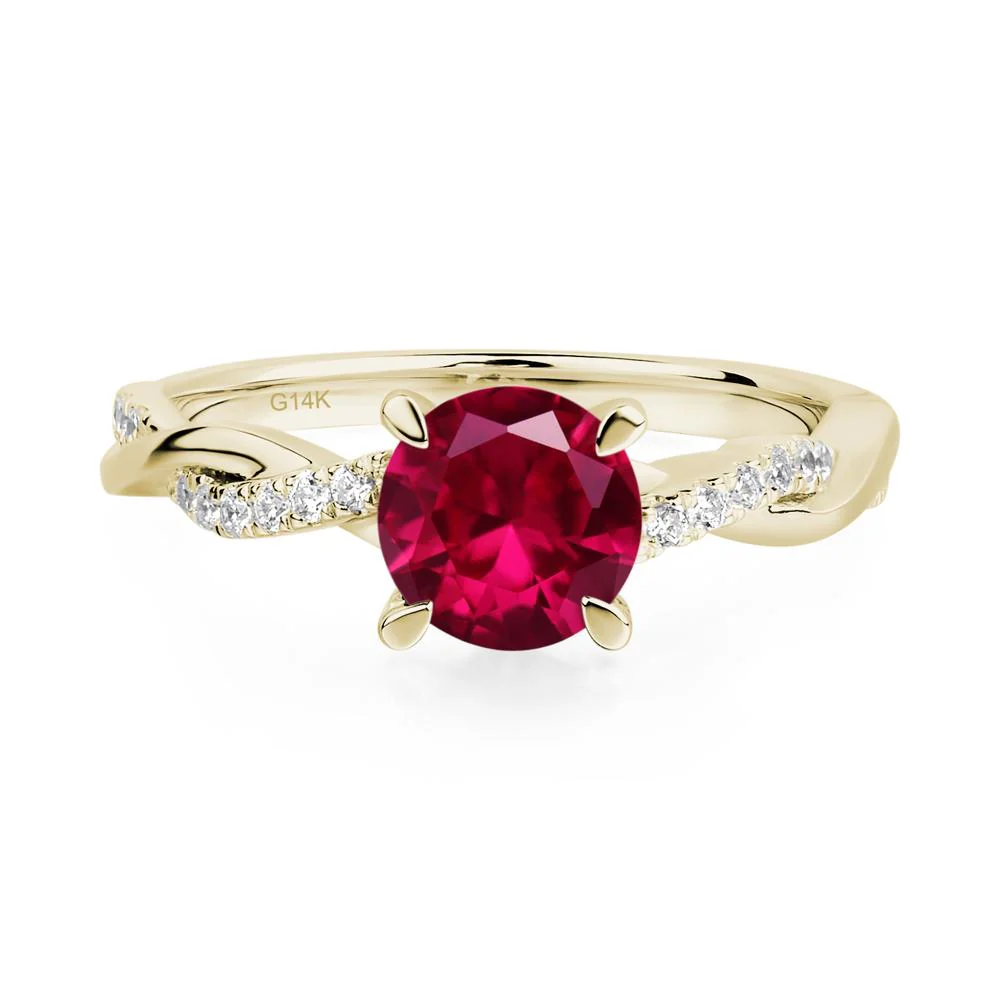 Ruby Twist Ring - Image 4