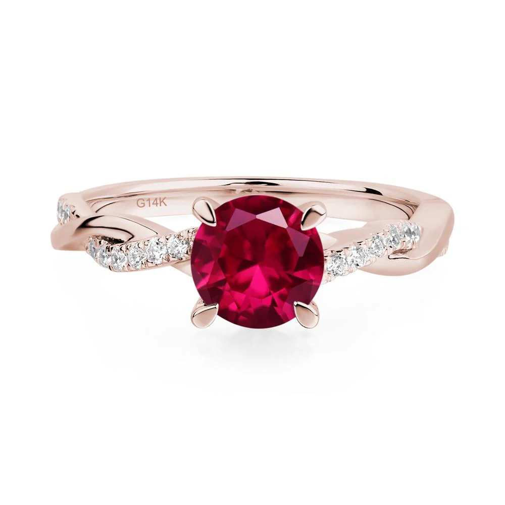 Ruby Twist Ring - Image 5