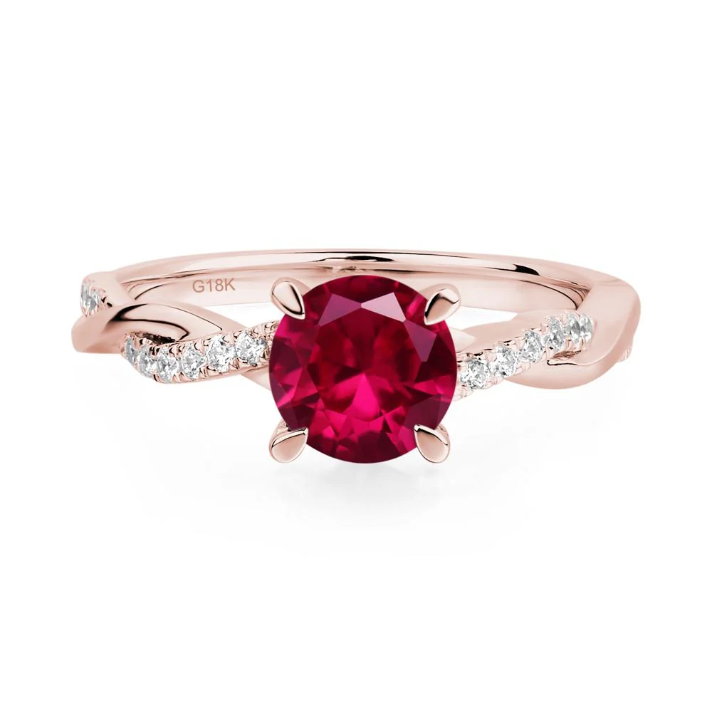 Ruby Twist Ring - Image 8
