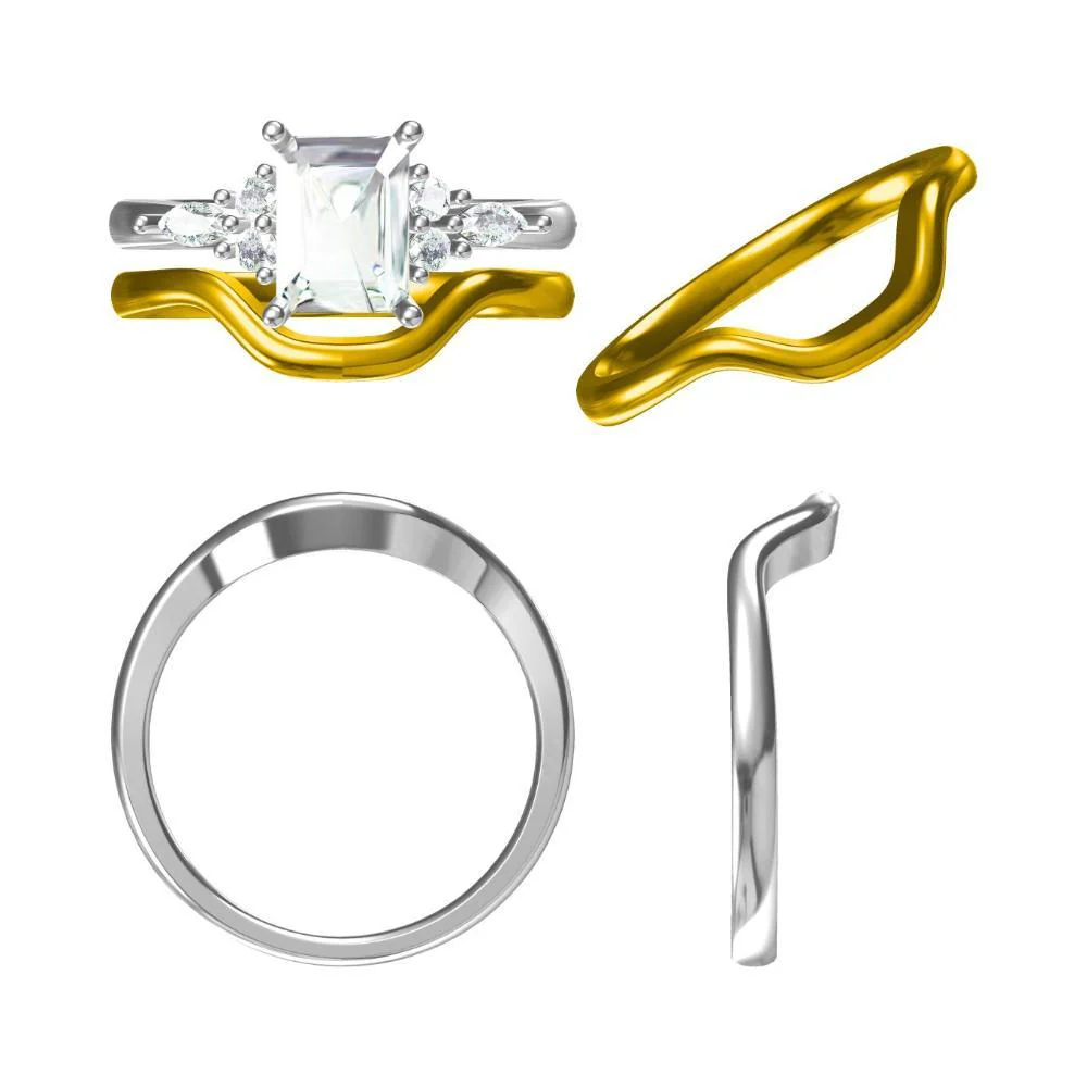 Simple Emerald Cut Ruby Ring - Image 10