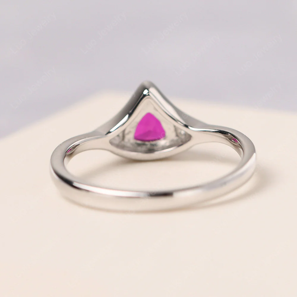 Scalloped Ruby Engagement Ring - Image 3