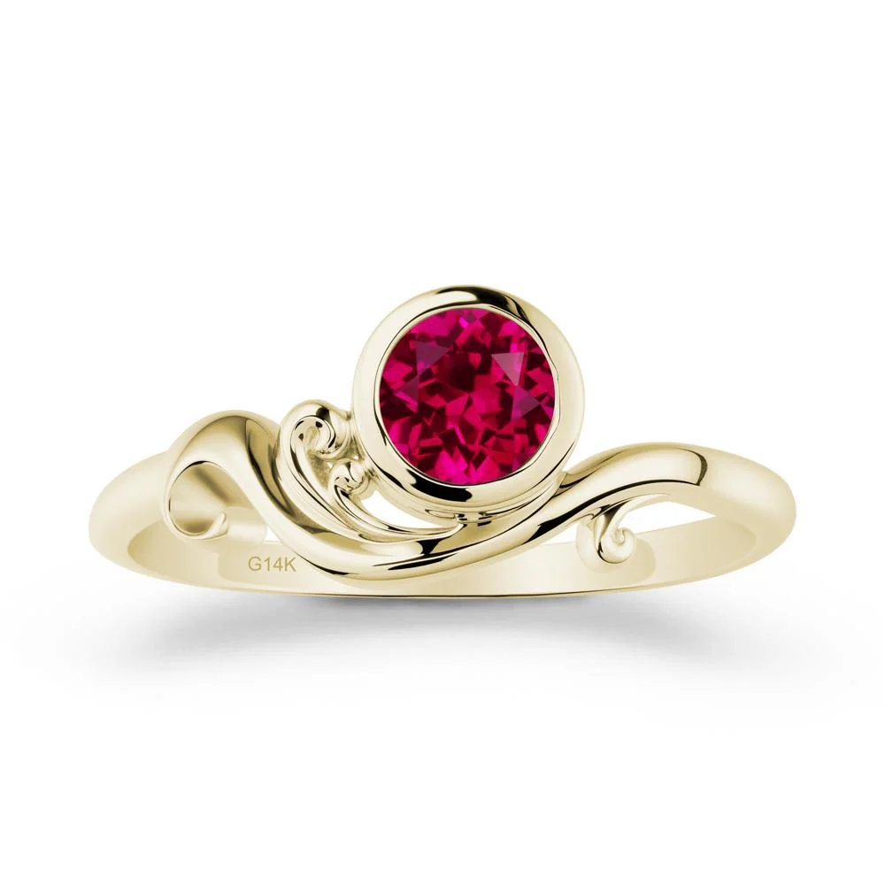 Ruby Ring with Bezel Setting - Image 4