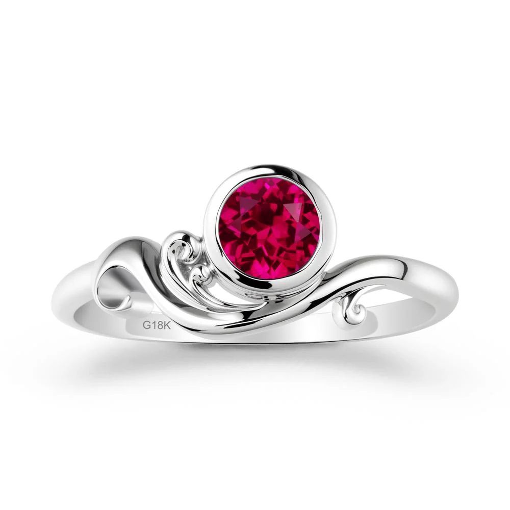 Ruby Ring with Bezel Setting - Image 6