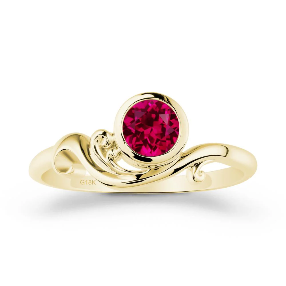 Ruby Ring with Bezel Setting - Image 7