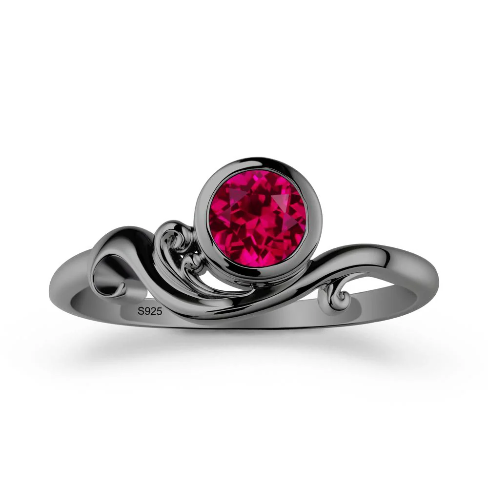 Ruby Ring with Bezel Setting - Image 8