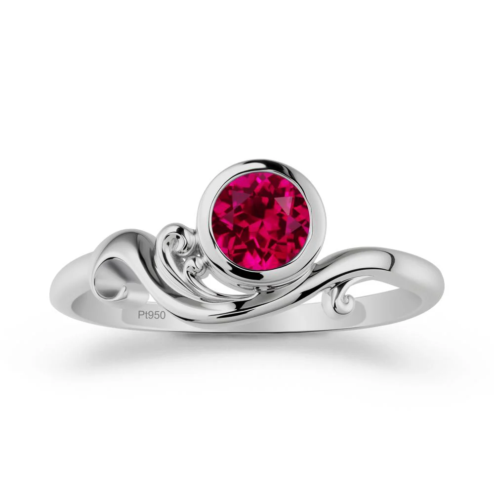 Ruby Ring with Bezel Setting - Image 9