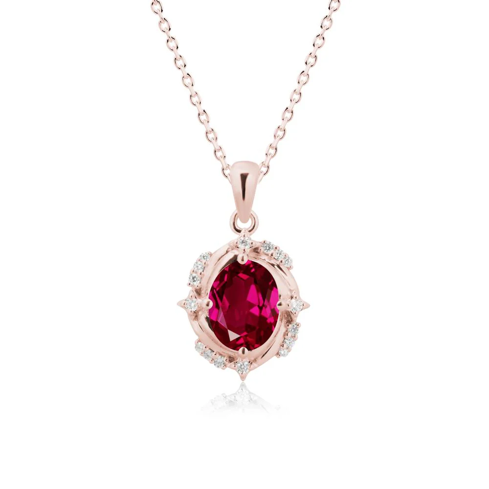Ruby Shooting Star Necklace - Image 4