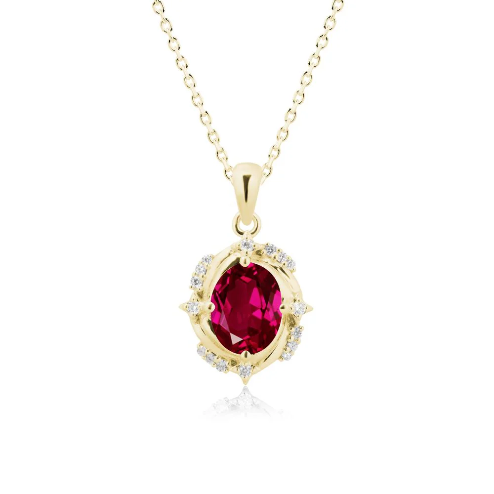 Ruby Shooting Star Necklace - Image 6