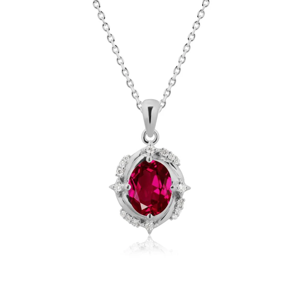 Ruby Shooting Star Necklace - Image 8