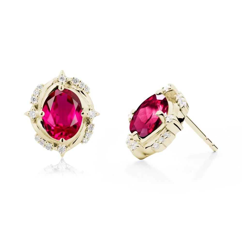 Ruby Shooting Star Stud Earrings - Image 9