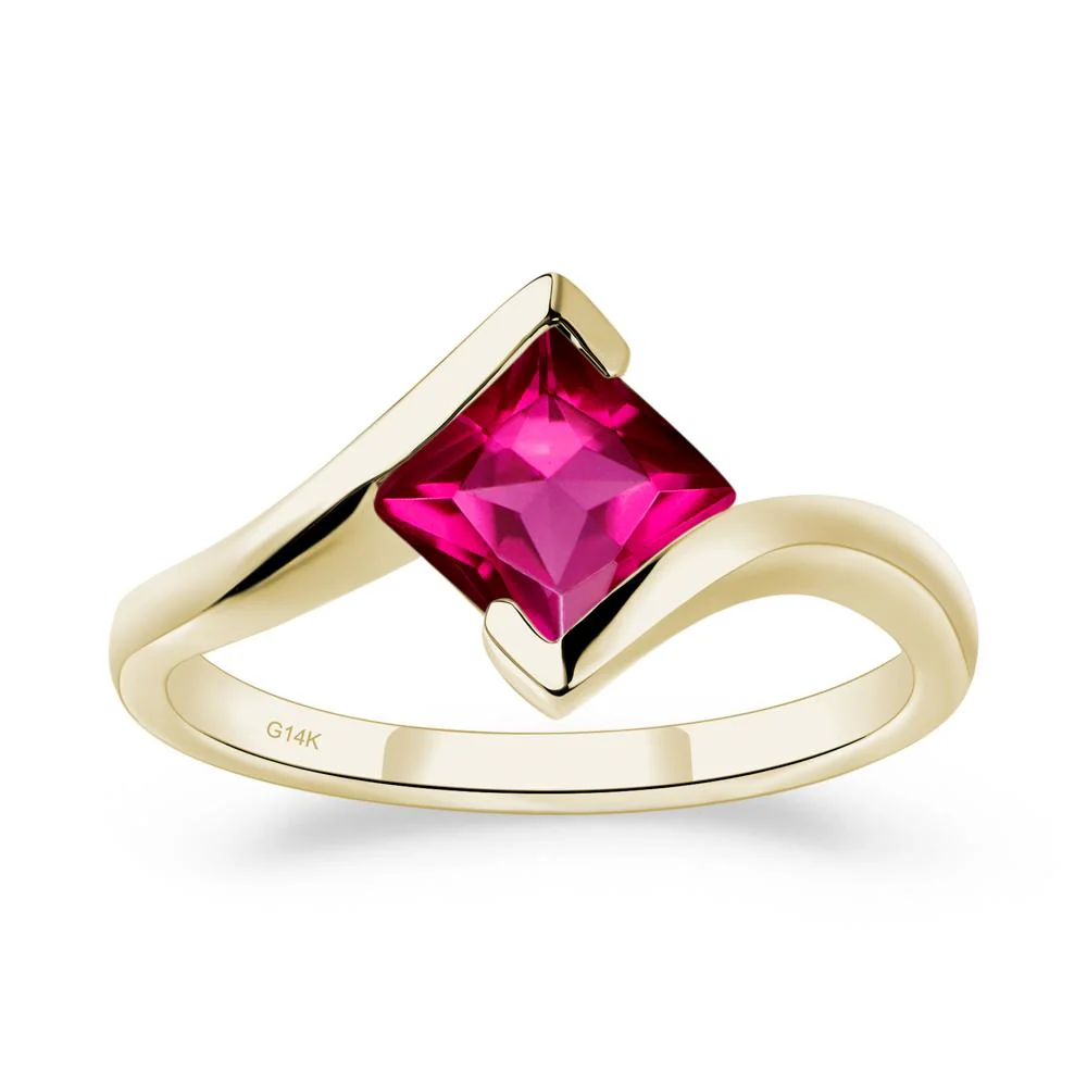 Ruby Tension Engagement Ring - Image 4