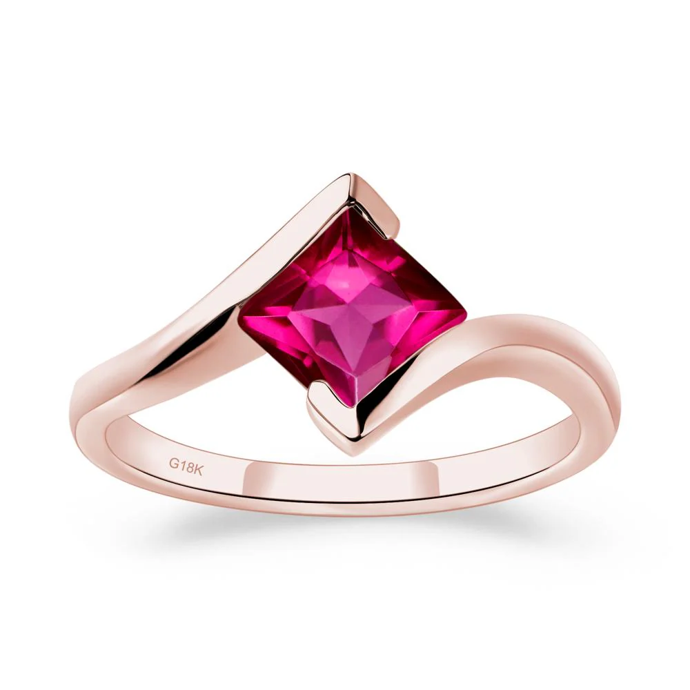 Ruby Tension Engagement Ring - Image 5