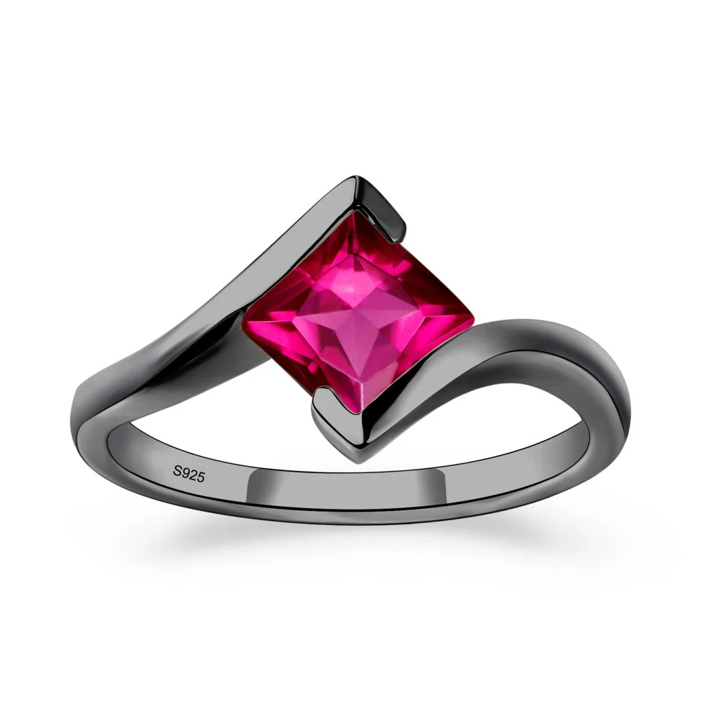 Ruby Tension Engagement Ring - Image 8