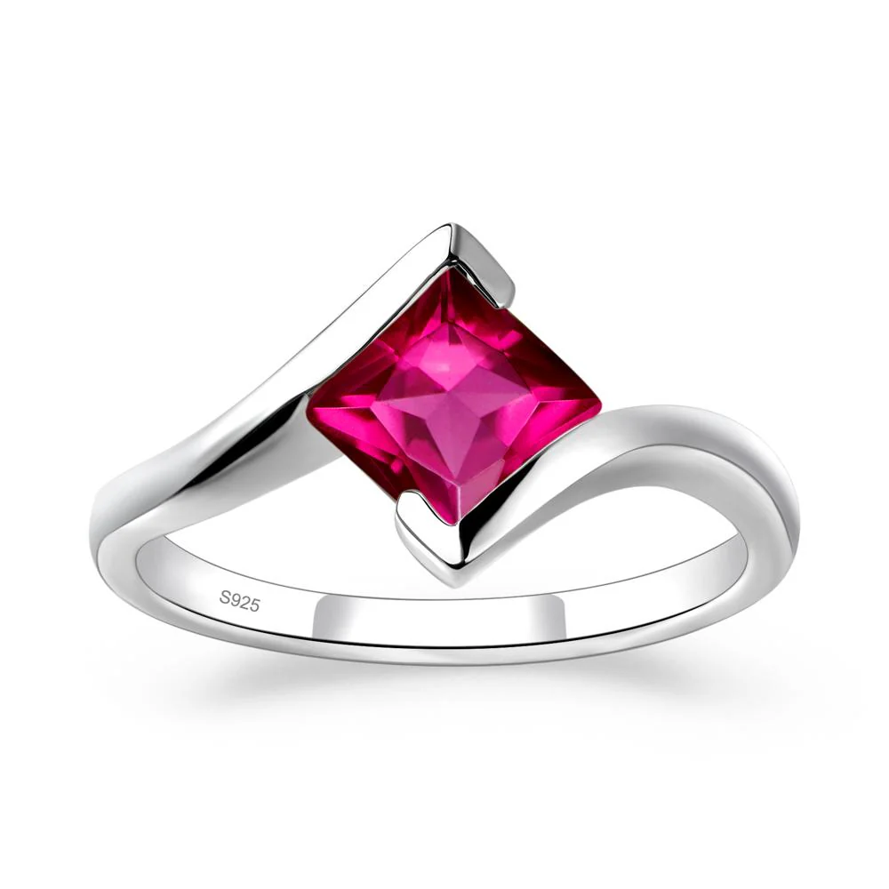 Ruby Tension Engagement Ring - Image 9