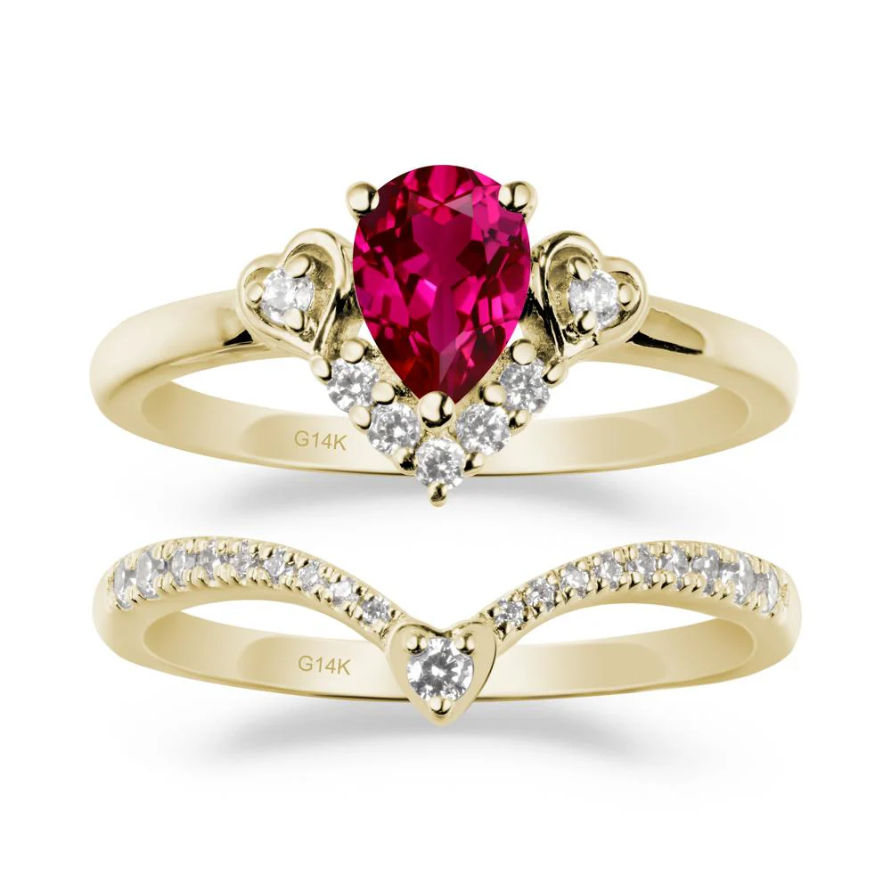 Ruby Tiara Ring Set - Image 3