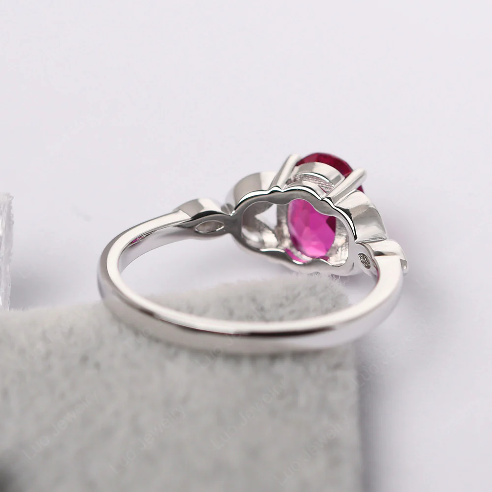 Oval Celtic Ruby Ring - Image 3