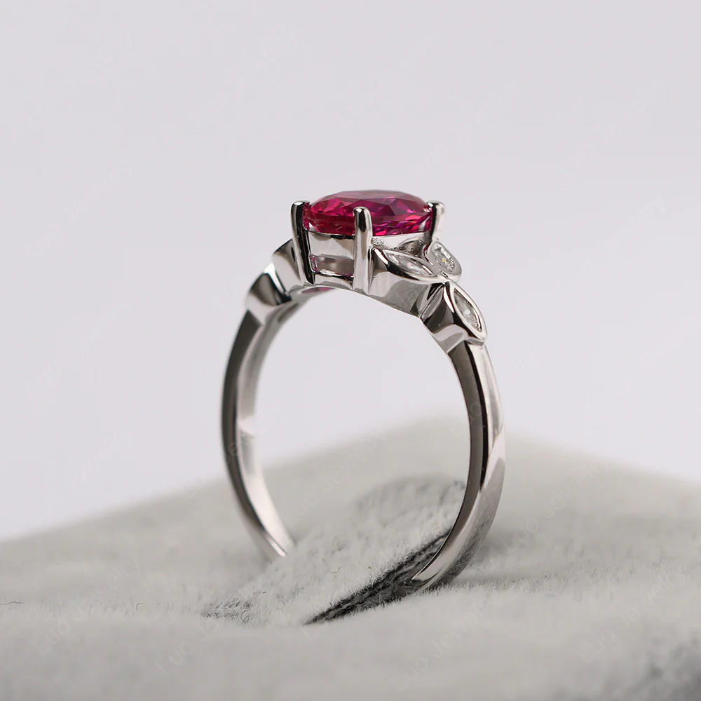 Oval Celtic Ruby Ring - Image 4