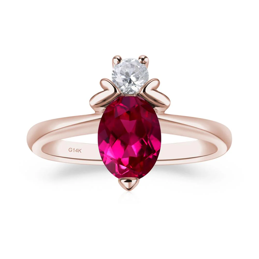 Ruby Bumble Bee Ring