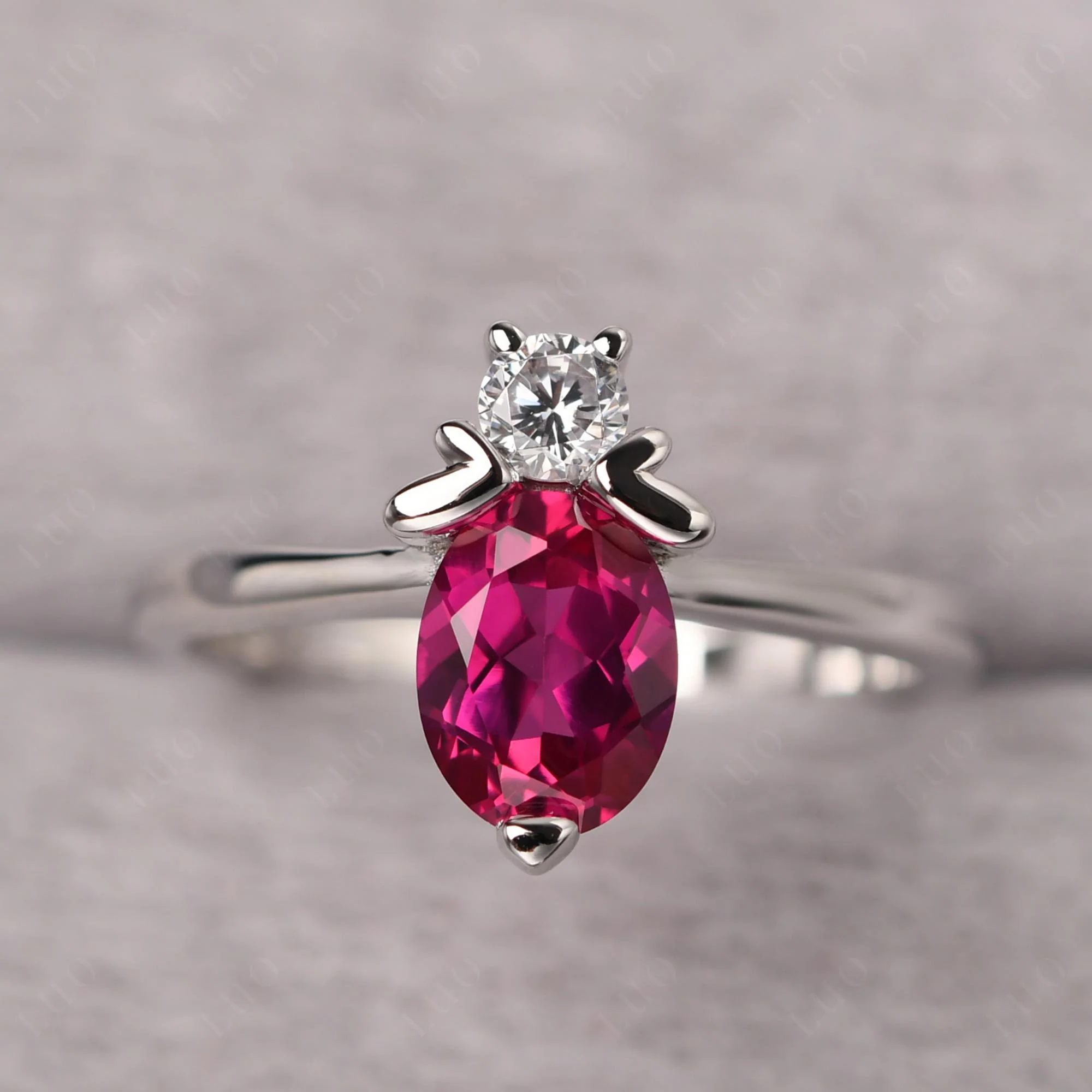 Ruby Bumble Bee Ring - Image 10
