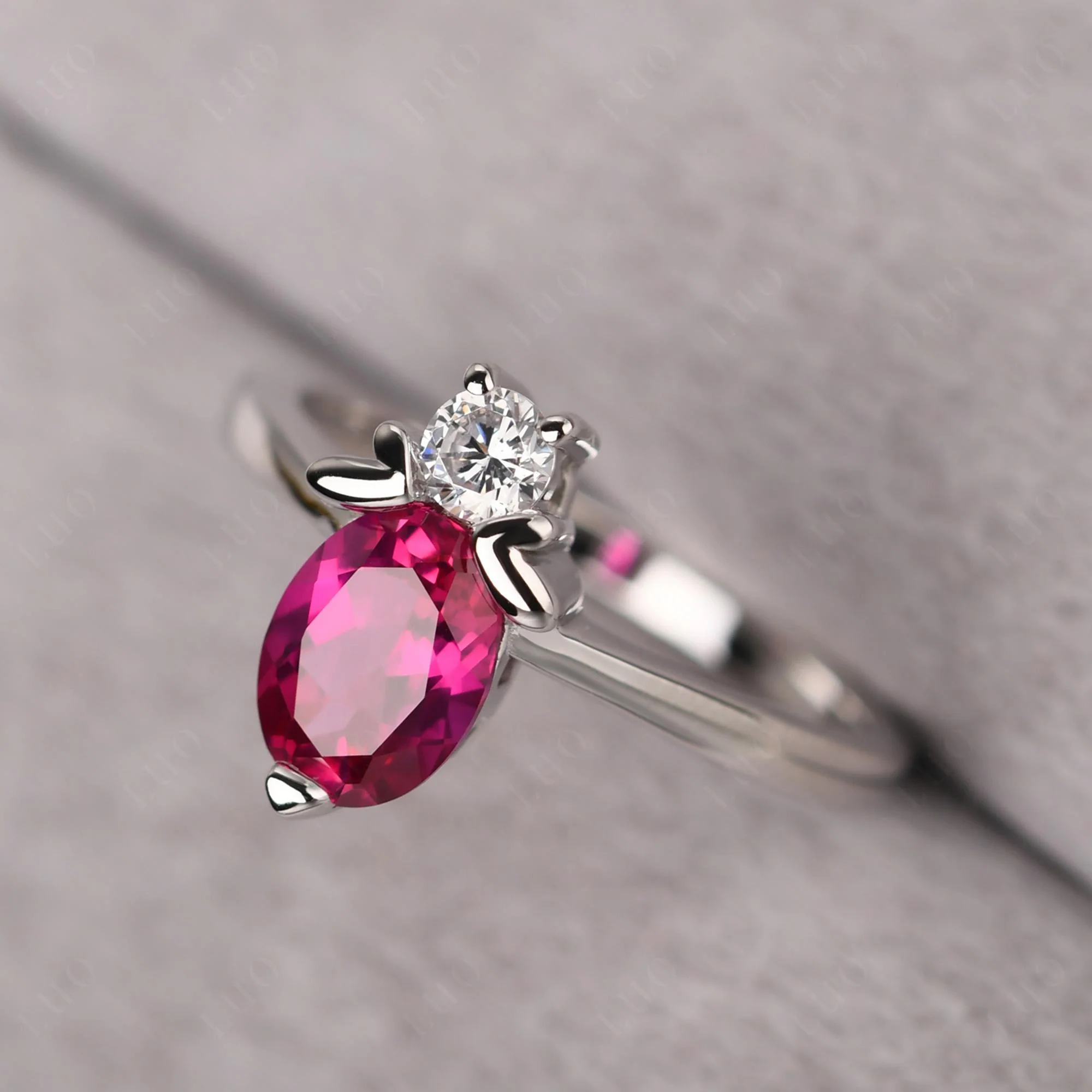 Ruby Bumble Bee Ring - Image 11