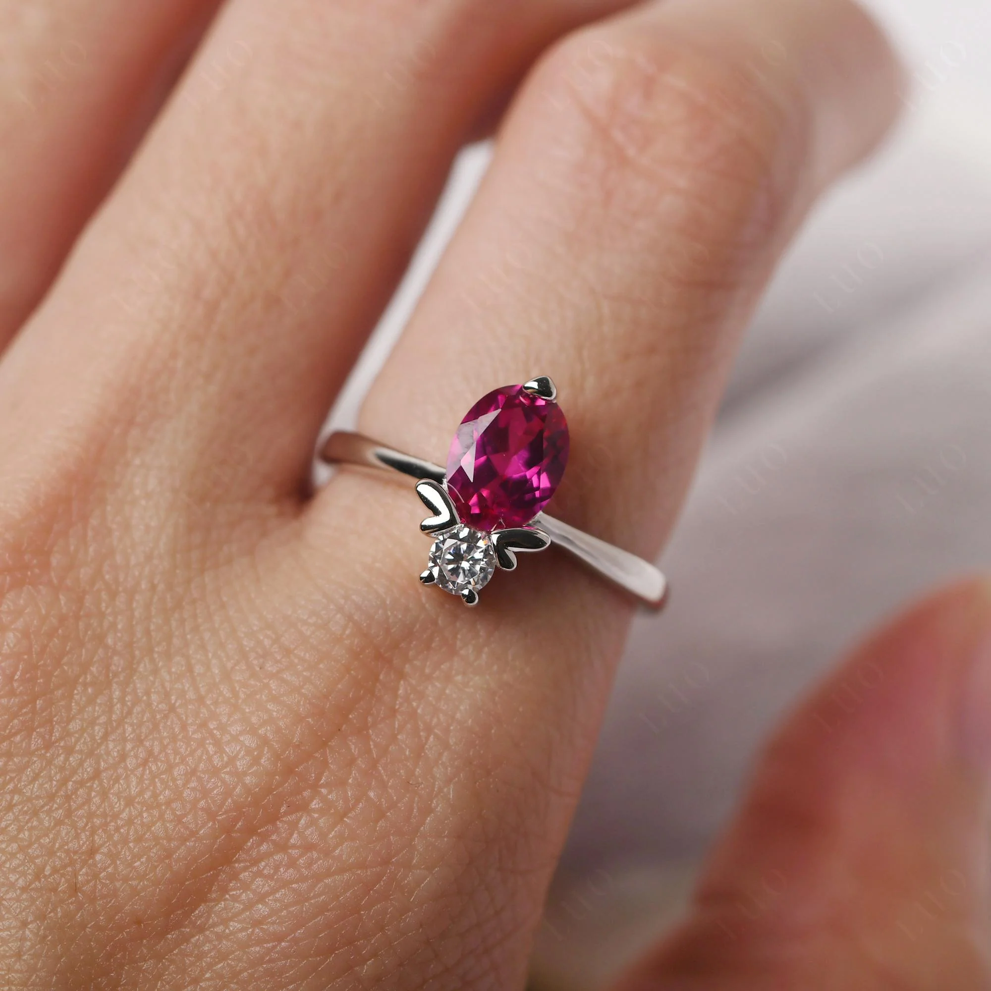 Ruby Bumble Bee Ring - Image 14