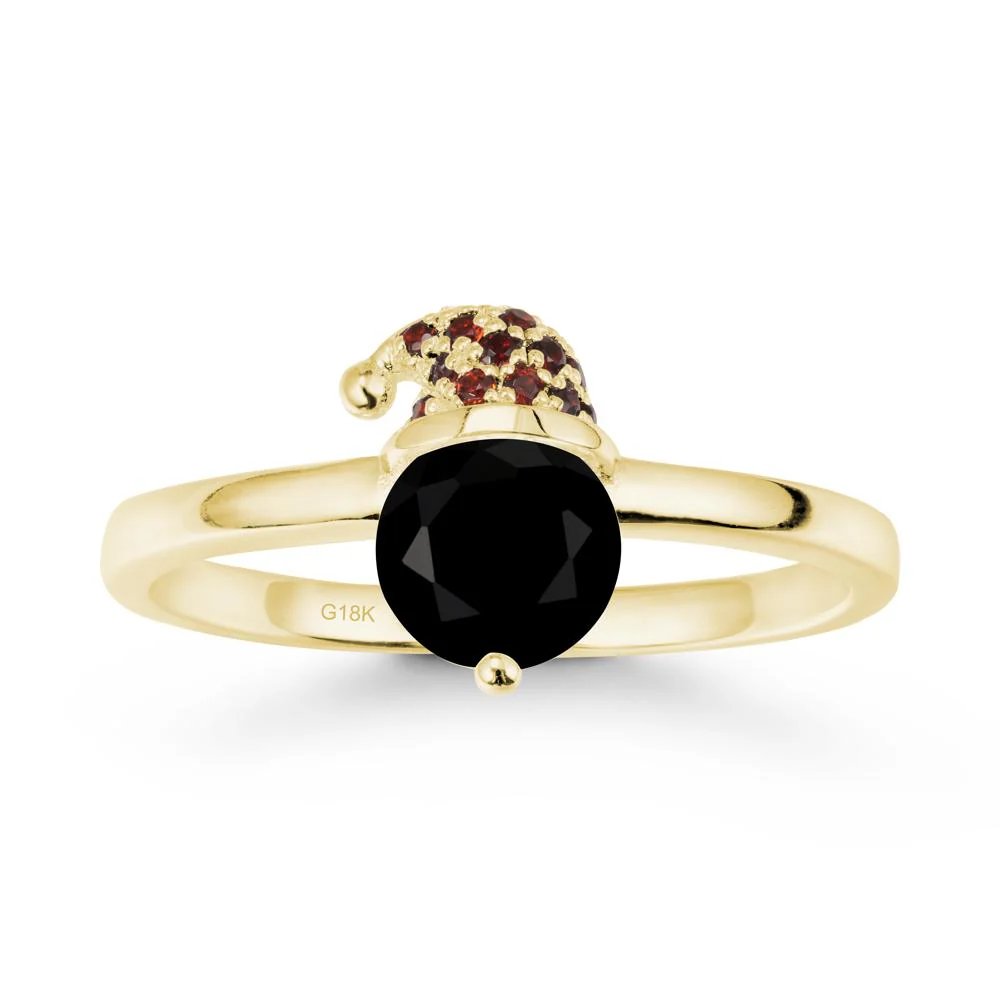 Santa Hat Black Spinel Ring - Image 7