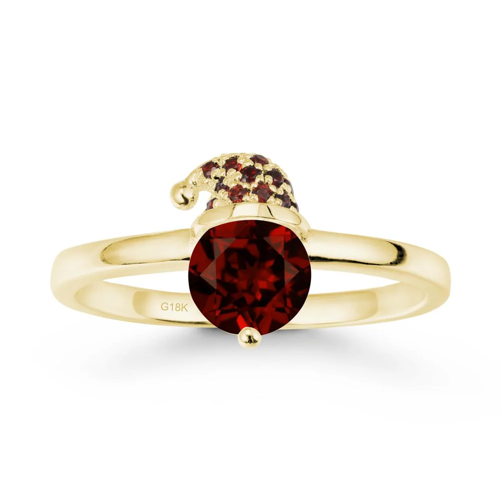 Santa Hat Garnet Ring - Image 7
