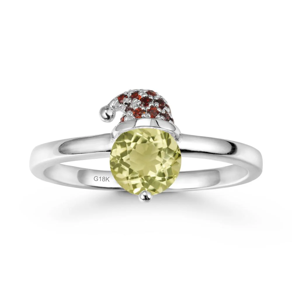 Santa Hat Lemon Quartz Ring - Image 5