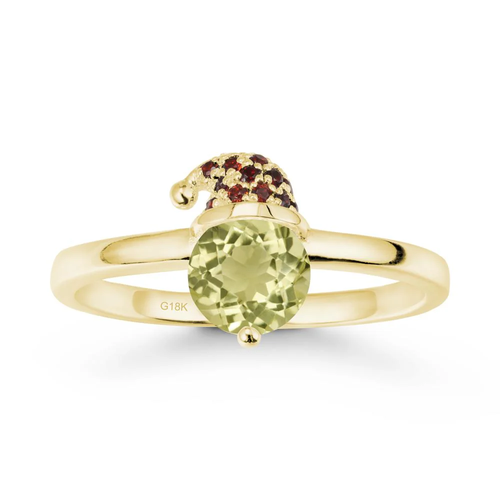 Santa Hat Lemon Quartz Ring - Image 6