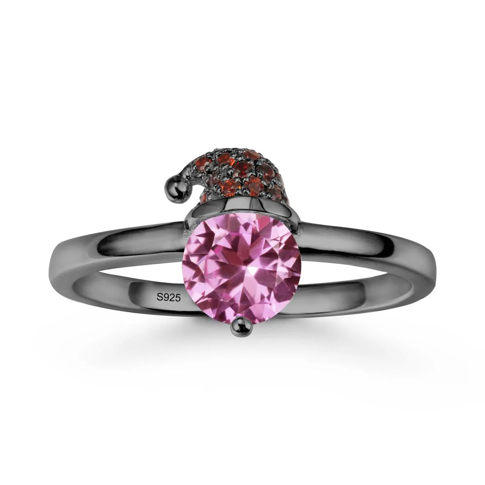 Santa Hat Pink Sapphire Ring - Image 7
