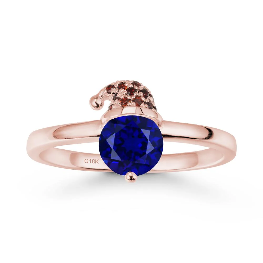 Santa Hat Sapphire Ring - Image 4
