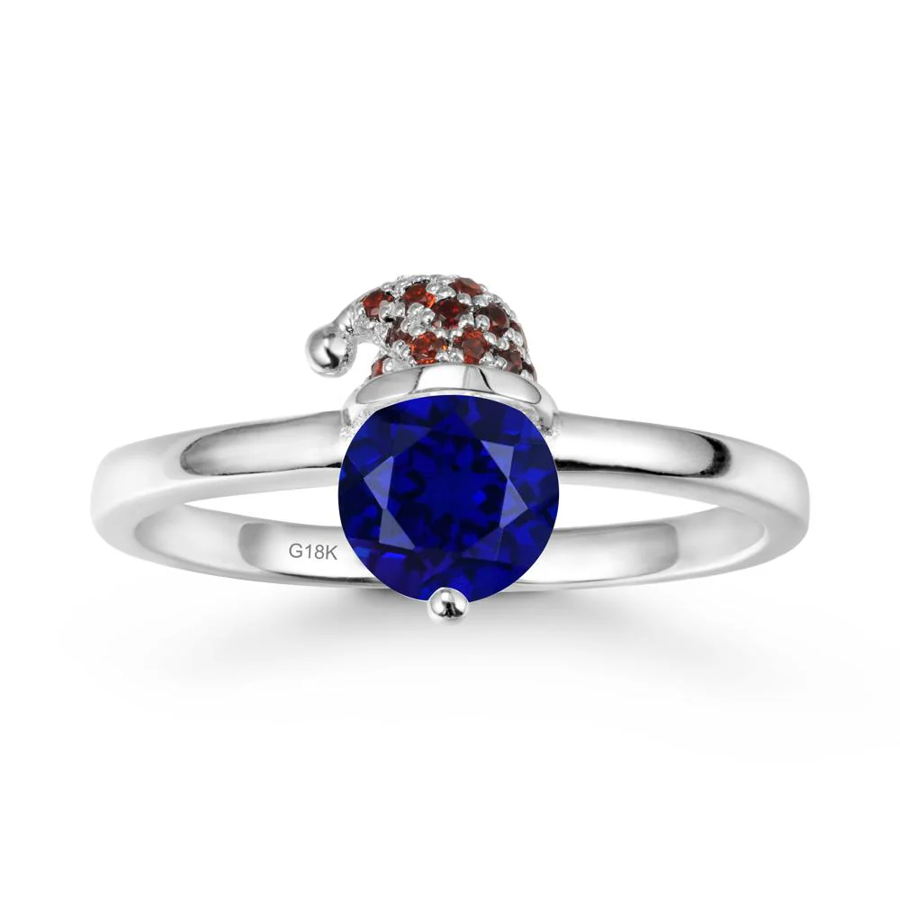 Santa Hat Sapphire Ring - Image 5