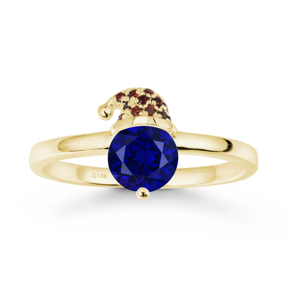 Santa Hat Sapphire Ring - Image 6