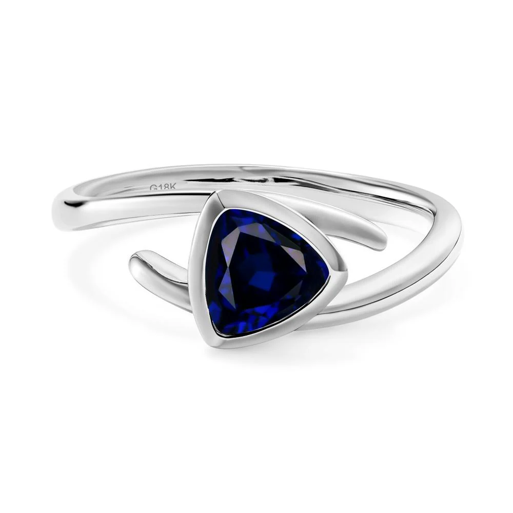 Bezel Set Sapphire Ring - Image 4