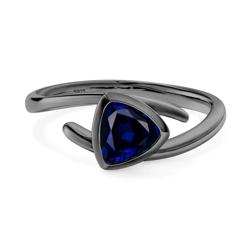 Bezel Set Sapphire Ring - Image 7
