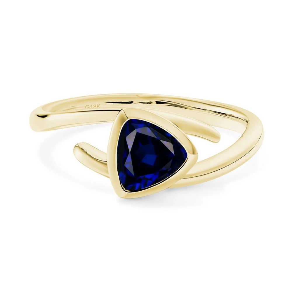 Bezel Set Sapphire Ring - Image 9