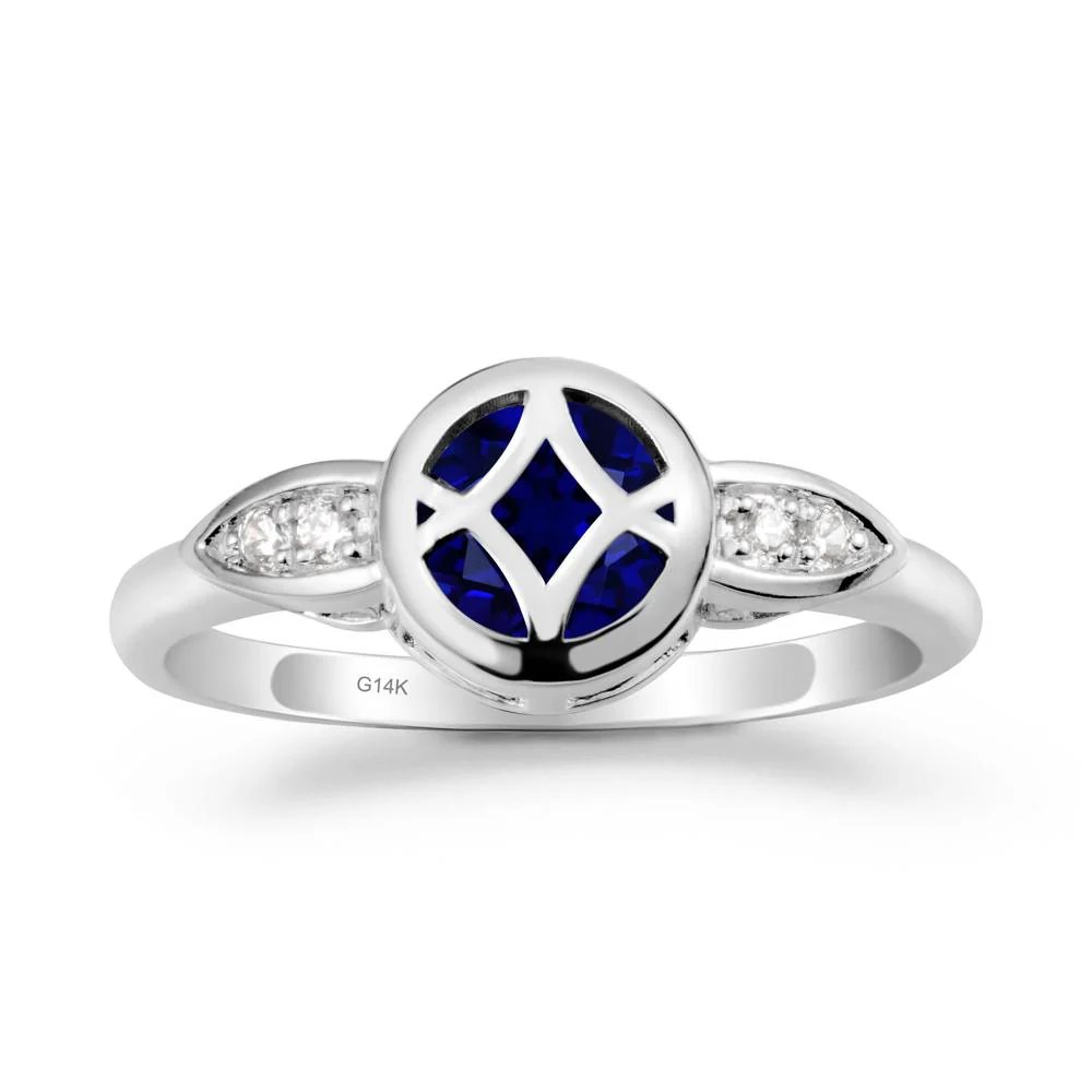 Sapphire Celtic Knot Ring - Image 3