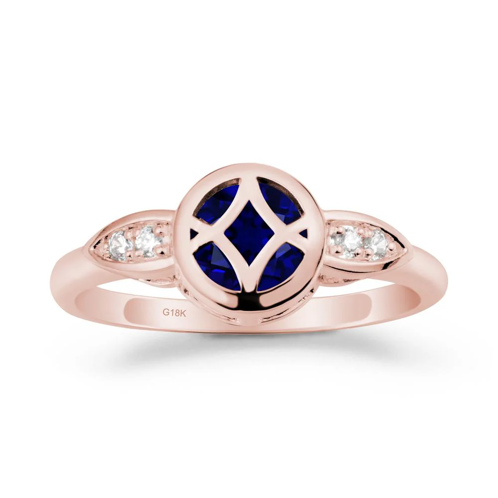 Sapphire Celtic Knot Ring - Image 4