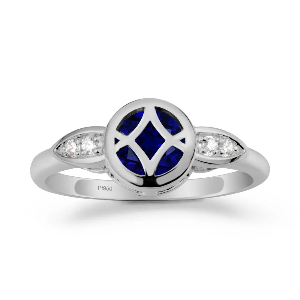 Sapphire Celtic Knot Ring - Image 8