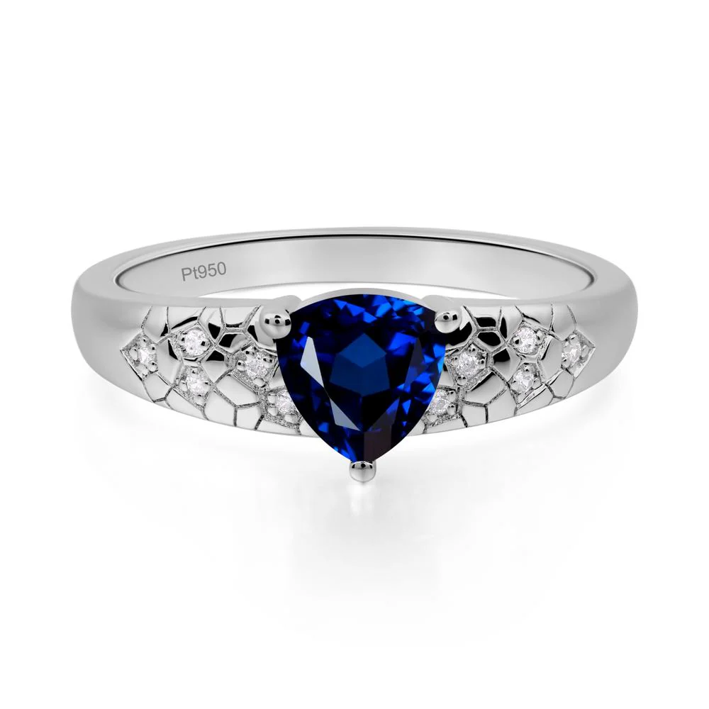 Sapphire Cracked Ring