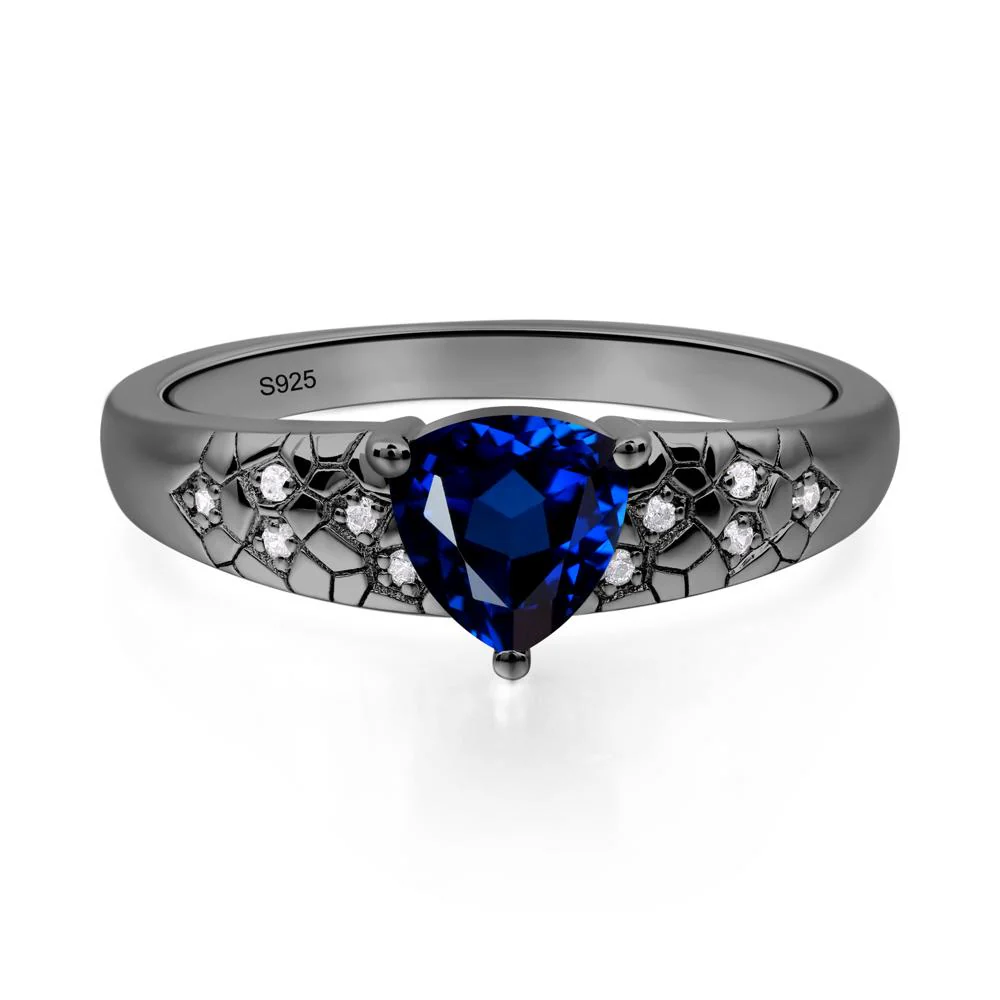 Sapphire Cracked Ring - Image 2
