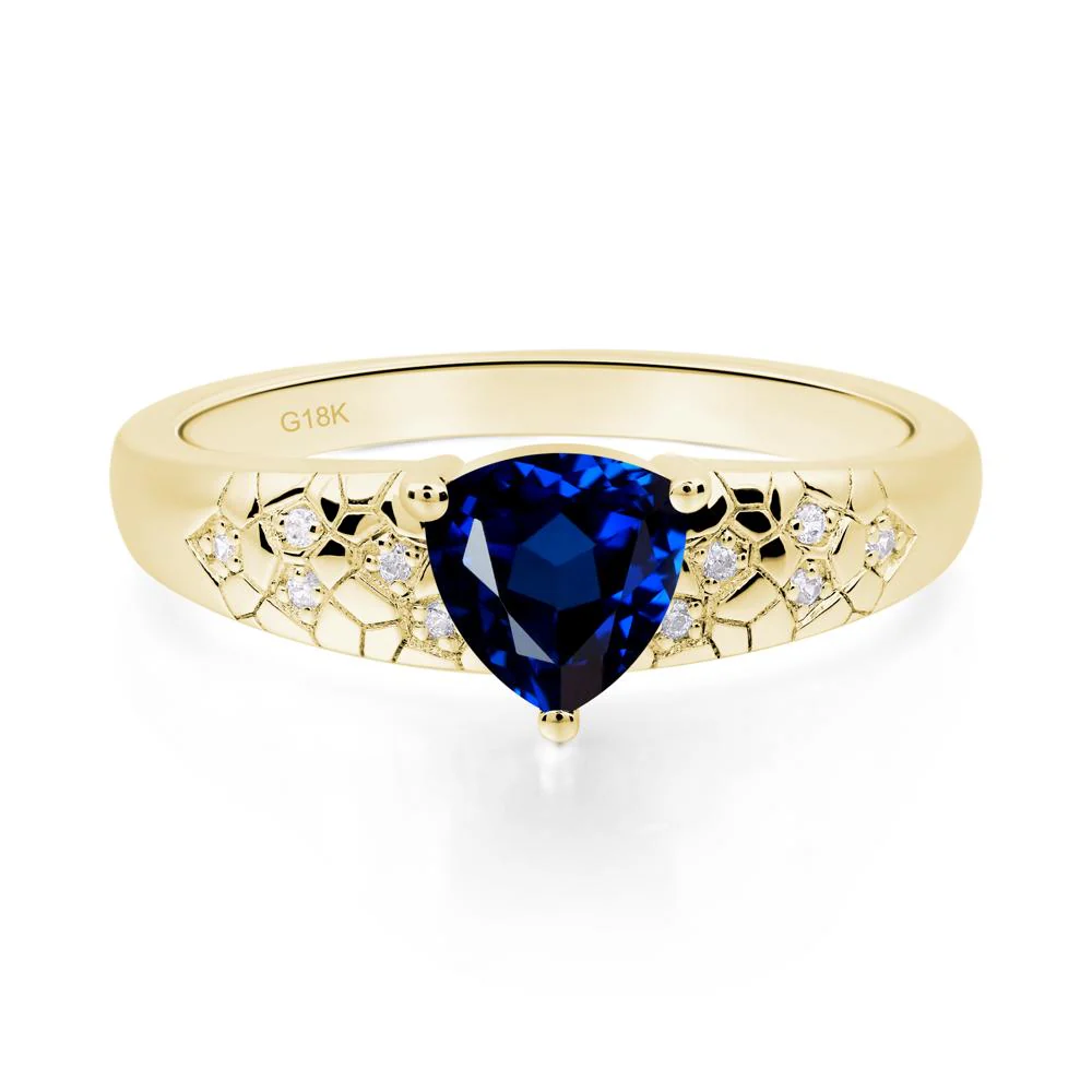 Sapphire Cracked Ring - Image 4