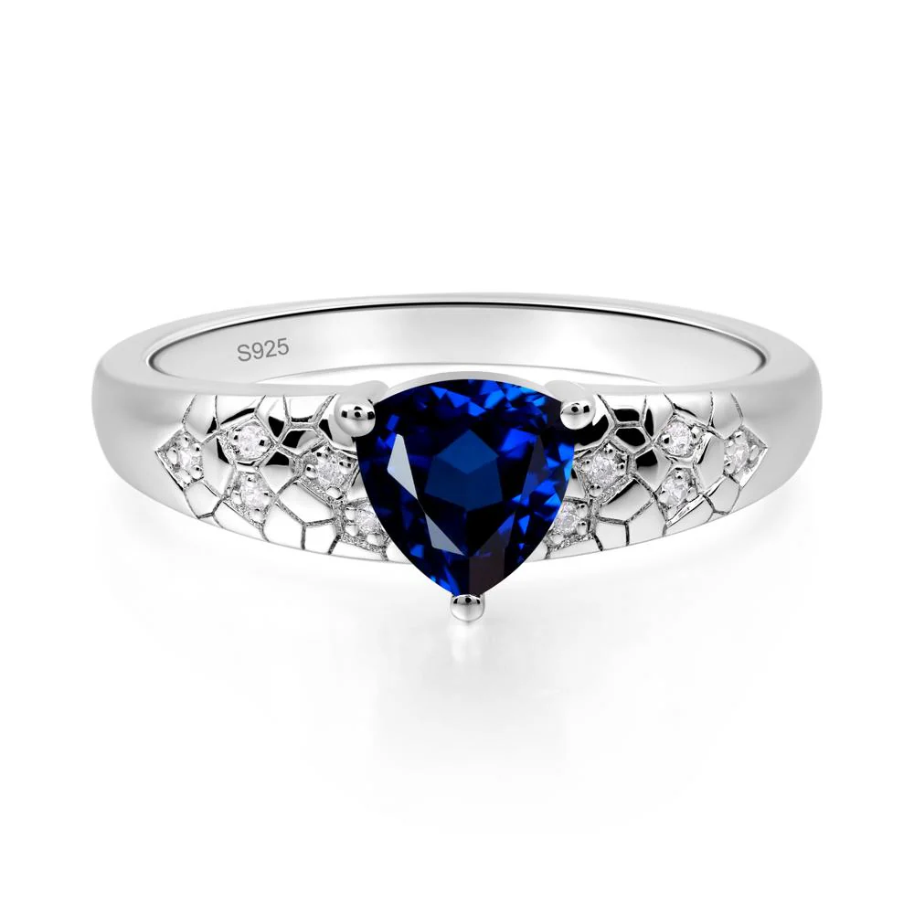 Sapphire Cracked Ring - Image 7