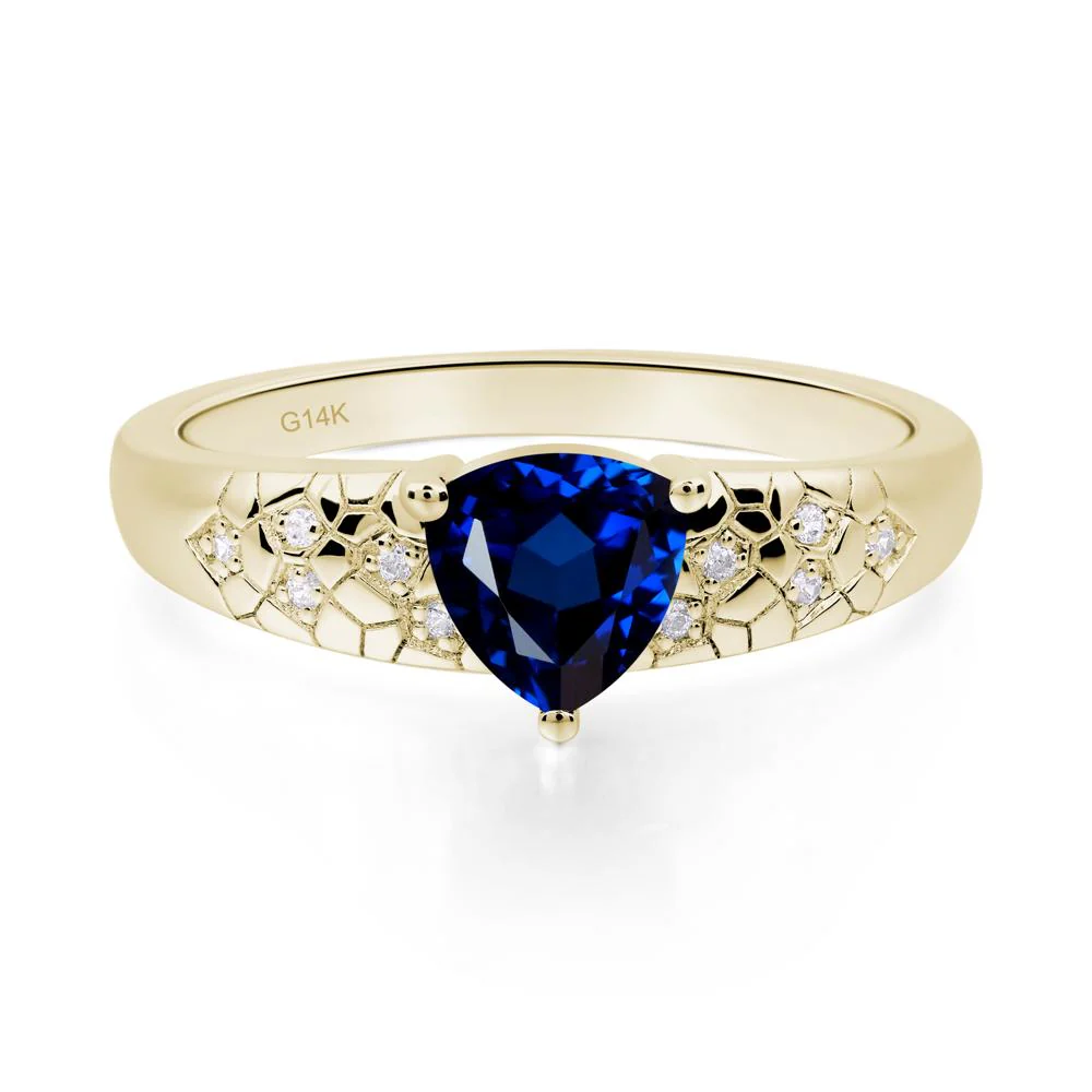 Sapphire Cracked Ring - Image 8