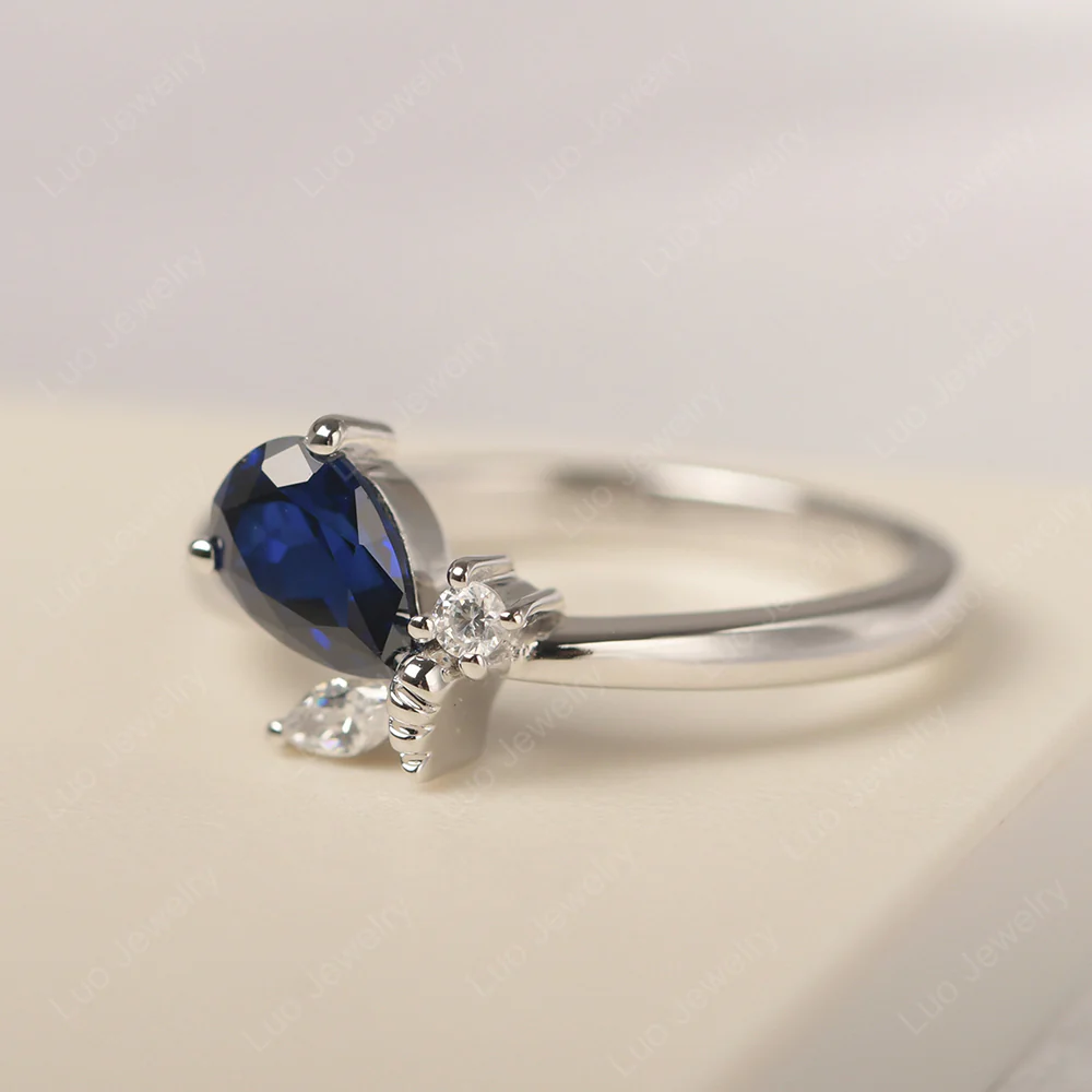 Sapphire Bee Engagement Ring - Image 2