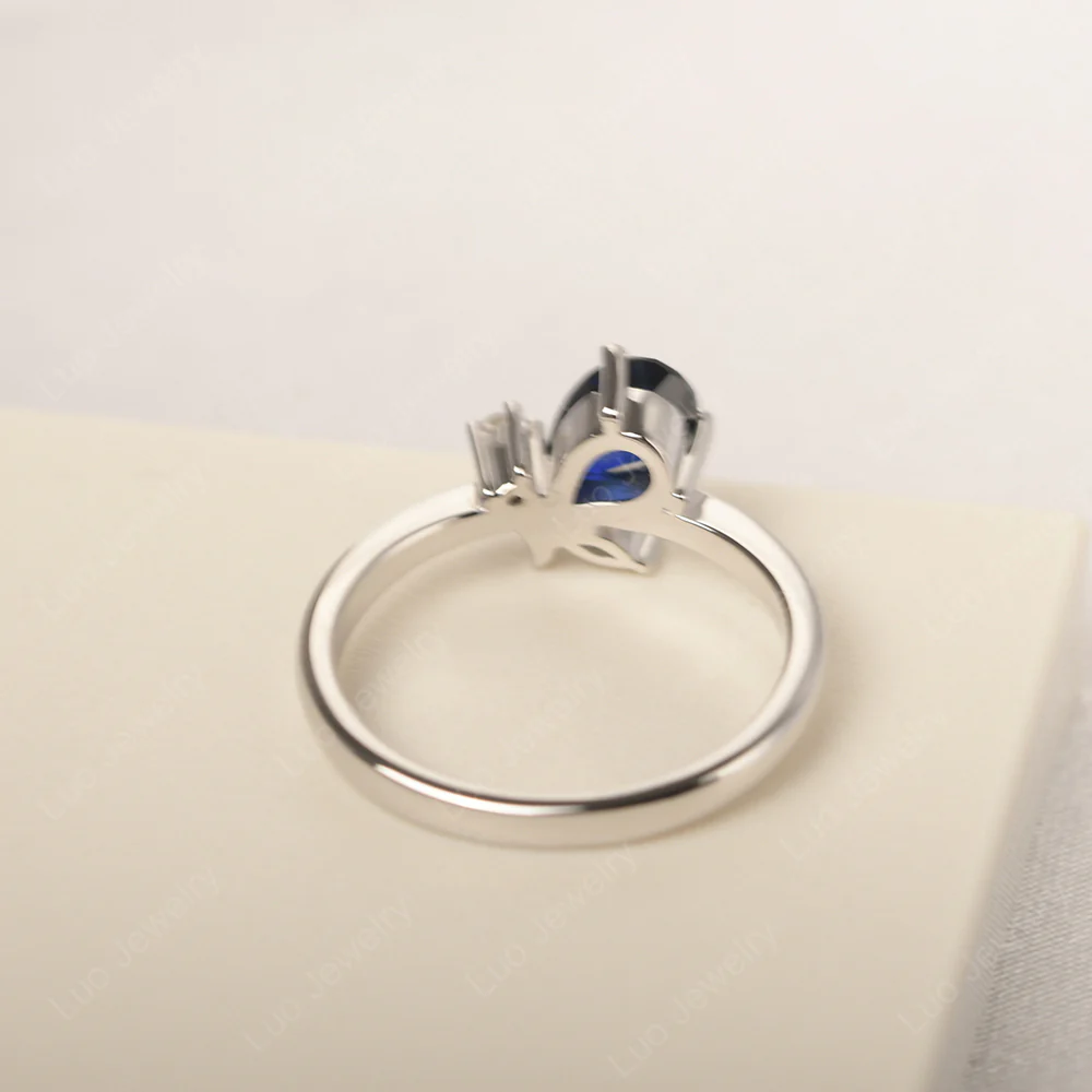 Sapphire Bee Engagement Ring - Image 3