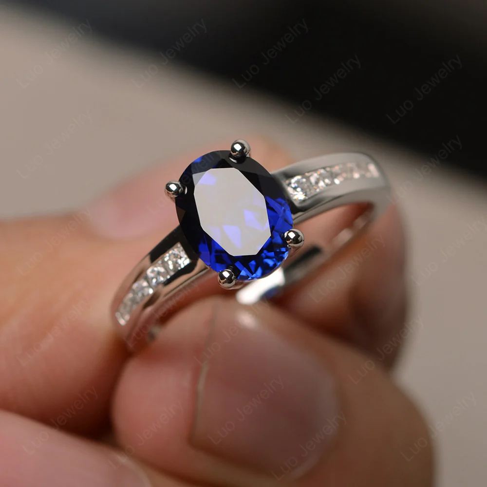 Classic Oval Sapphire Engagement Ring